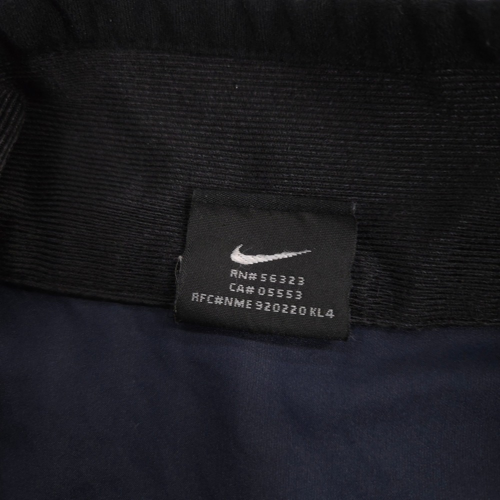 Vintage Nike Windbreaker Jacket Mens XL Navy Spell Out Zipper Placket Pockets - Picture 10 of 14
